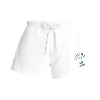 Polo Ralph Lauren Wimbledon Tennis Open Collection SS24 Casual Shorts Women's Porcelain White