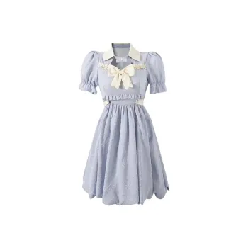 KYKW Short Sleeved Dresses Women's Blue