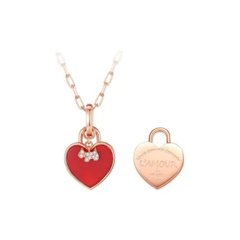 Agatha 925 Sterling Silver With Zirconia Layering Necklaces Unisex