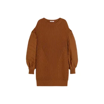 MaxMara Ottuso Long-Sleeved Dresses Women's Dark Brown
