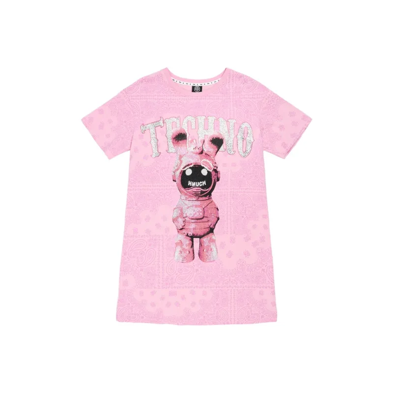 TCH Short Sleeved Dresses Women's Pink-0