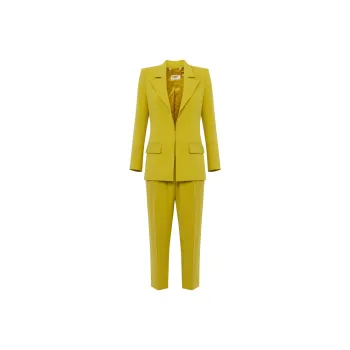 Elisabetta Franchi Logo Decoration Crêpe Suit