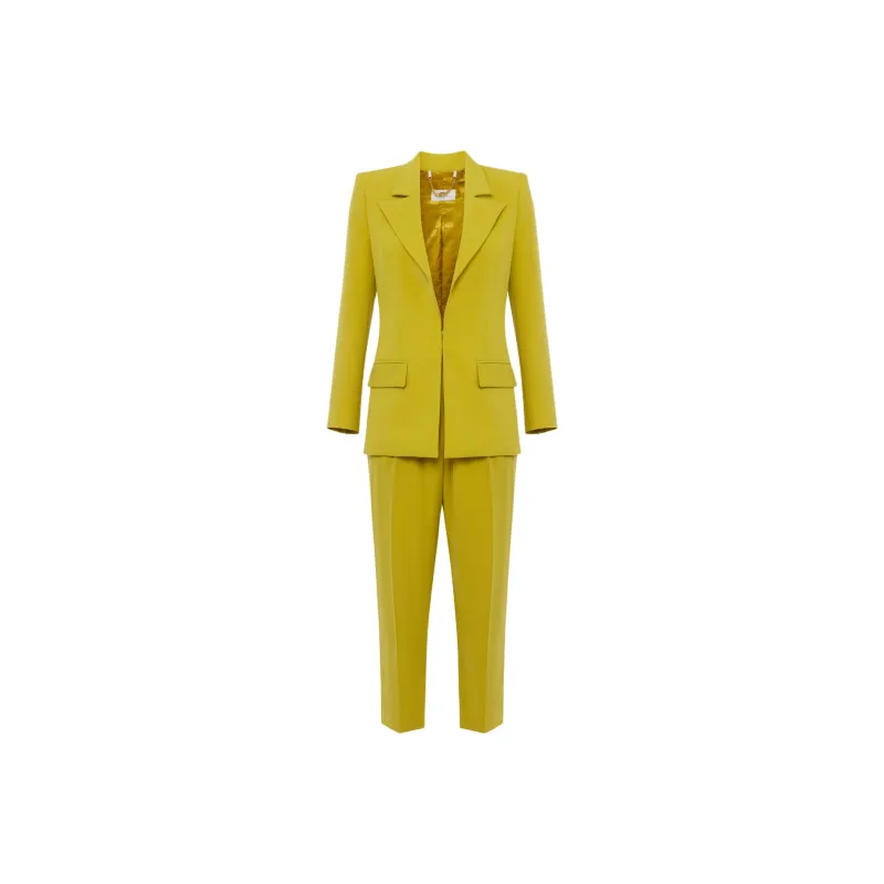 Elisabetta Franchi Logo Decoration Crêpe Suit-0