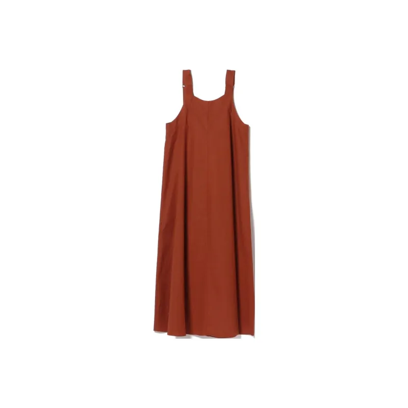 Beams Flare Dress With Adjuster Belt Sleeveless Dress Women's-3