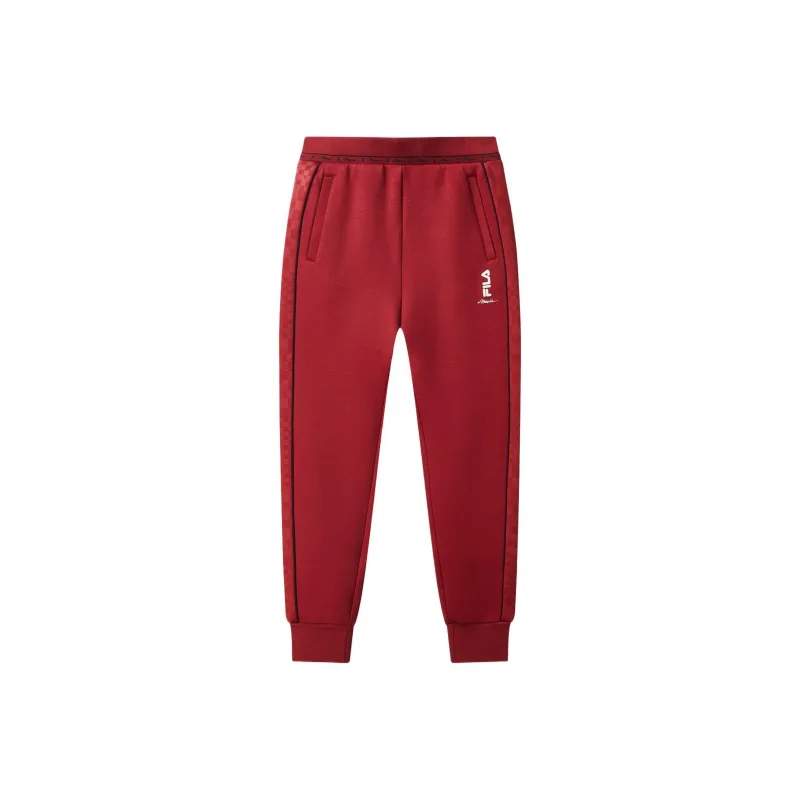 FILA x 3.1 Phillip Lim Knitted Sports Pants Women's Palace Wall Red-0
