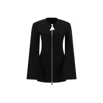 The Attico Zip Up Mini Dress