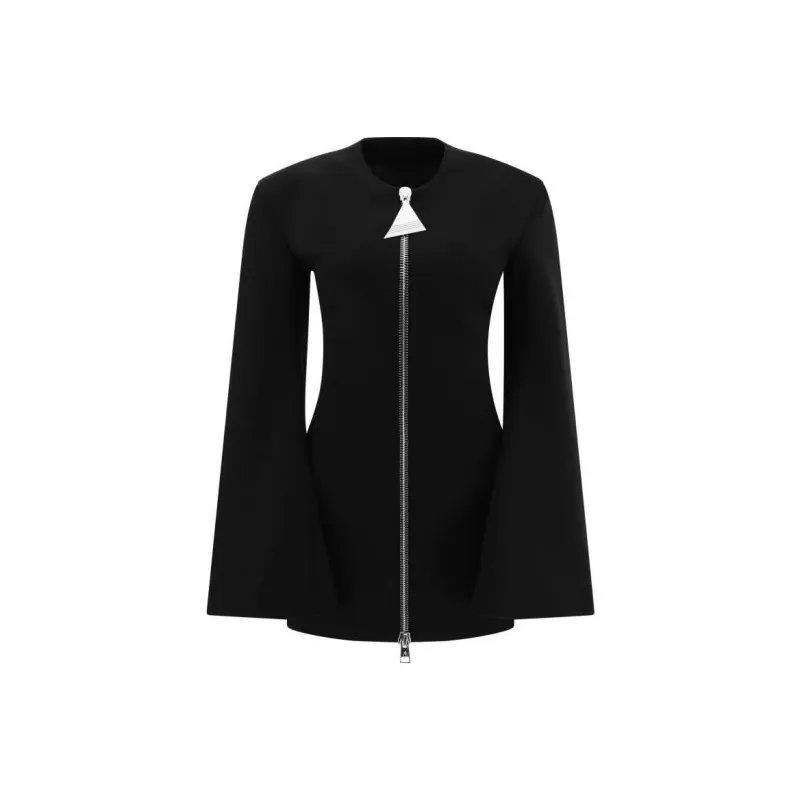The Attico Zip Up Mini Dress-0