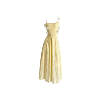 JOSR Slip Dresses Women's Yellow