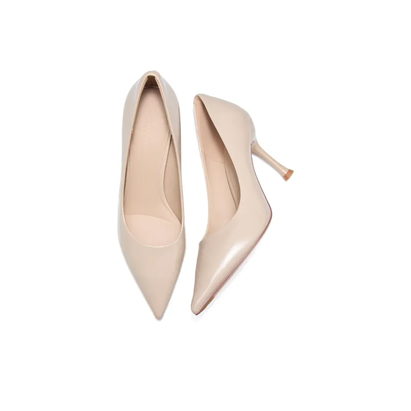 AOKANG High Heels Women's Black, Nude-5
