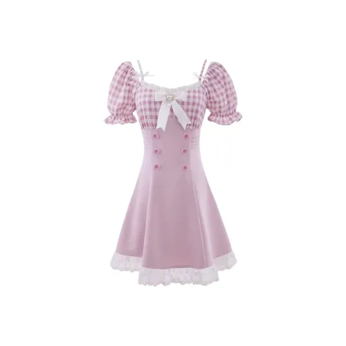 KEAB Short Sleeved Dress Women's Pink