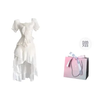 ADOONGA Short Sleeved Dresses Women's Apricot Gift Box Set