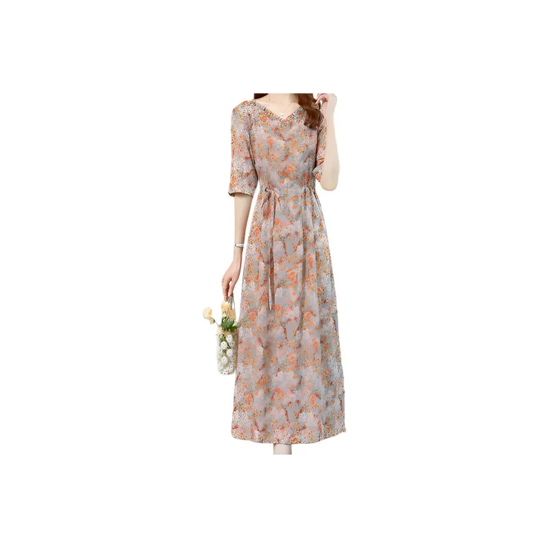 Mapping Short Sleeved Dresses Women's-0