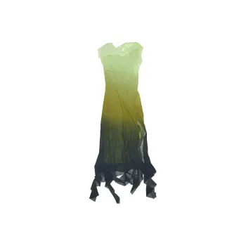Acne Studios Ruffle Strap Dress Green