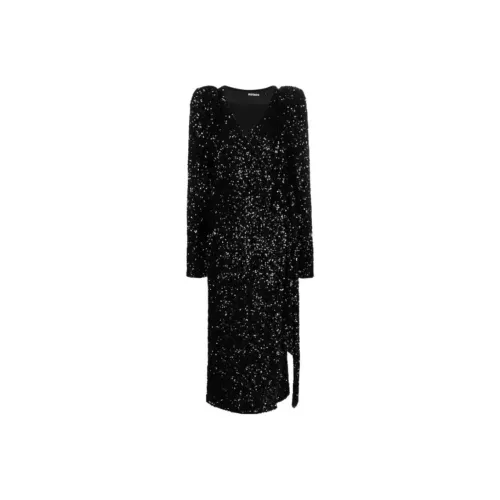 Rotate Sequin embellished Wrap Midi Dress