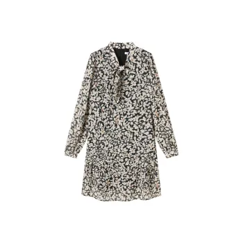 FINITY Long Sleeved Dresses Women's Black With Print