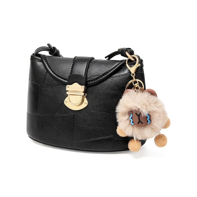 AOKANG Synthetic Leather Small Square Bag Bucket Bag Crossbody Underarm Shoulder Bag Small Size Women's Multicolor-5