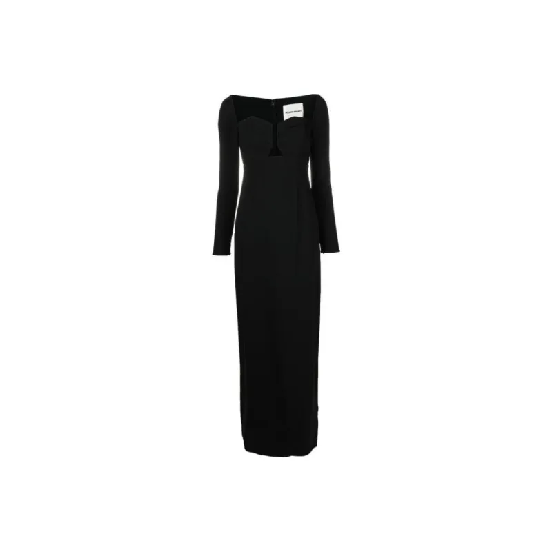 ROLAND MOURET Long sleeved Maxi Dress-0