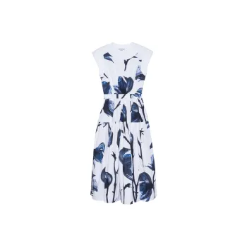 Alexander McQueen FW23 Sleeveless Dress Women's White