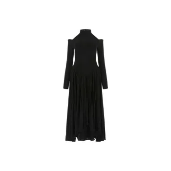 KHAITE Long-Sleeved Dresses Women's Black