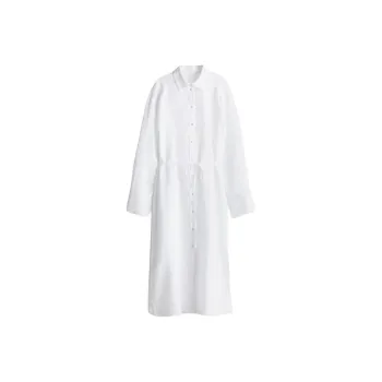 H&M Long Sleeved Dress Women's White