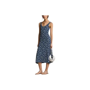 Polo Ralph Lauren SS24 Sleeveless Dress Women's Daisy Pattern