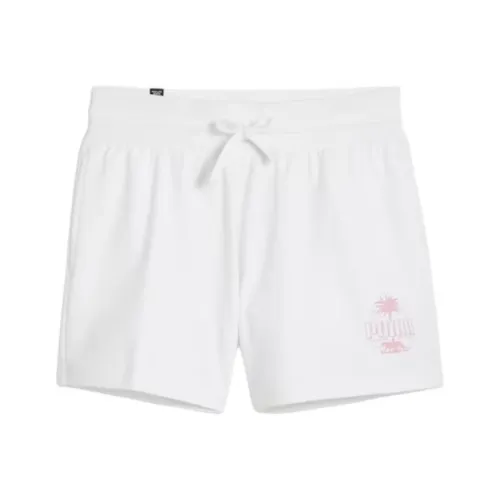 PUMA ESS+ PALM RESORT Casual Shorts Women's White