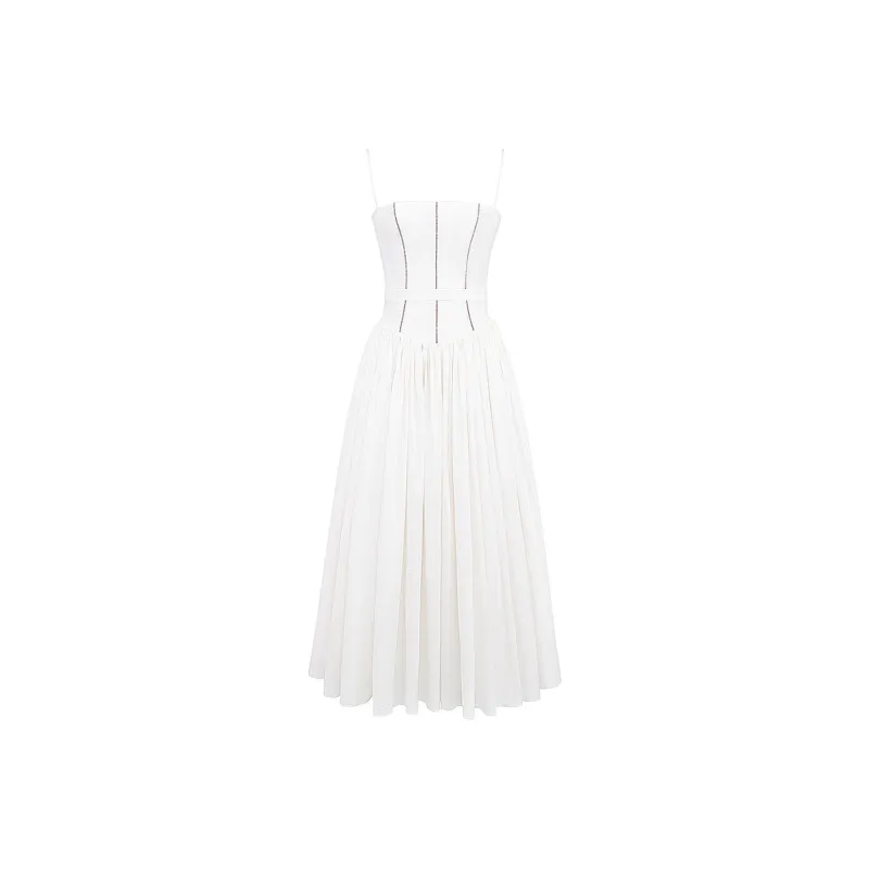 HOUSE OF CB YSABELLA Slip Dress Women's White/White-0