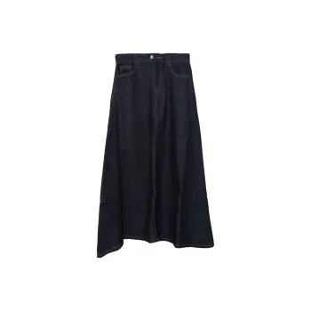 Menglaini Denim Long Skirt Women's