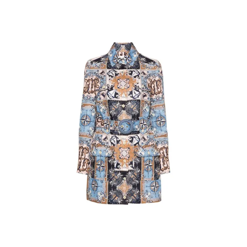 Zimmermann SS24 Long-Sleeved Dresses Women's Light Blue-0
