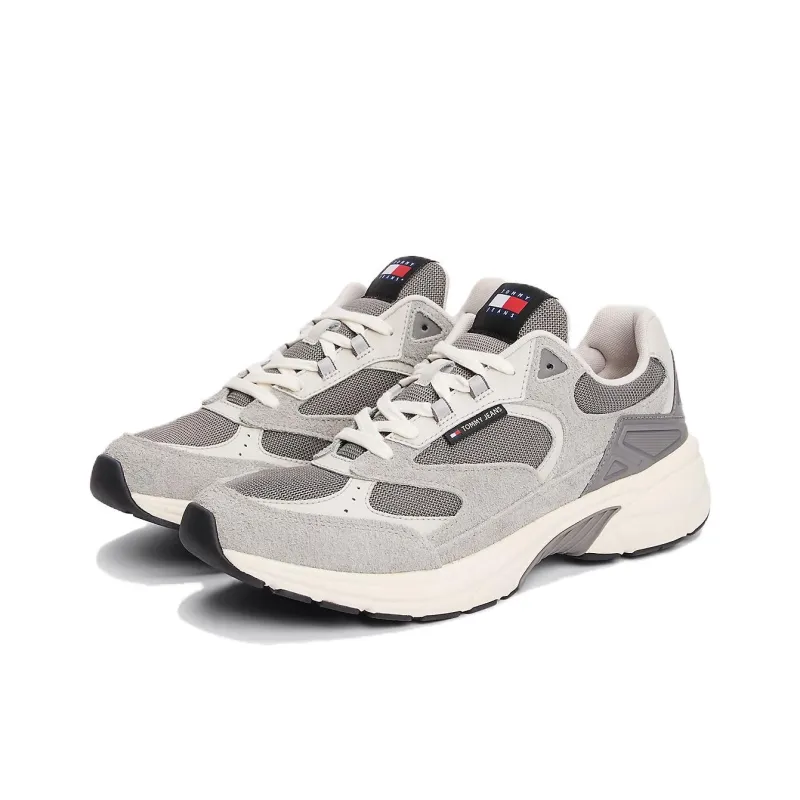 Tommy Hilfiger Trainers Low Top Casual Shoes Men's Greige-2
