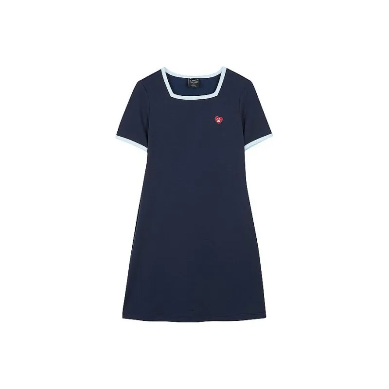 Skechers Bob's Short-Sleeved Dresses Women's Navy Blue/002Z-0