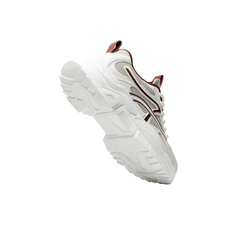 JEEP SPIRIT Slip Resistant, Abrasion Resistant, Breathable, Height Increasing Low Top Chunky Sneakers Men's White-4
