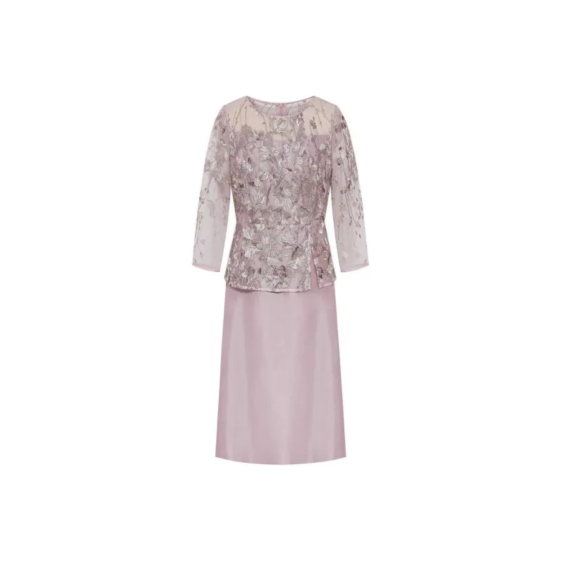 BBLLUUEE Long Sleeved Dress Women's Beauty Pink-0