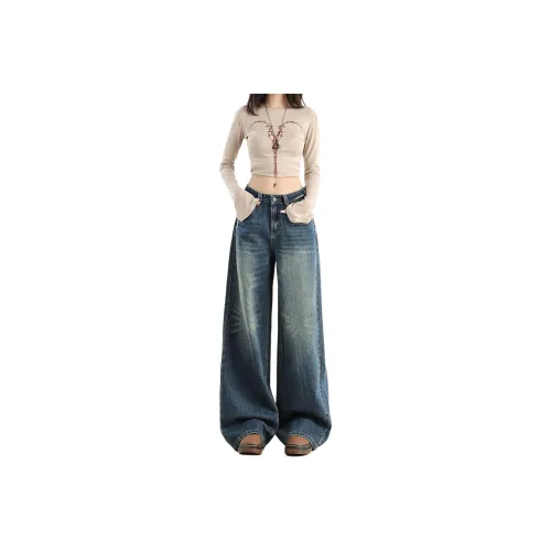 Wen Shan Jeans Women's Dark Blue