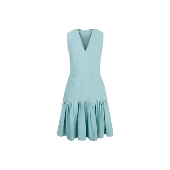 Burberry Sleeveless Dress Women's Blue