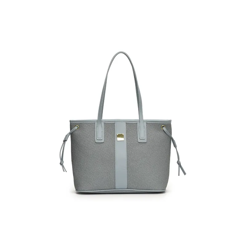 RIVMIND PU Shoulder Bag Women's Black/Blue/Pink/White & Brown/White & Black/White & Khaki-24