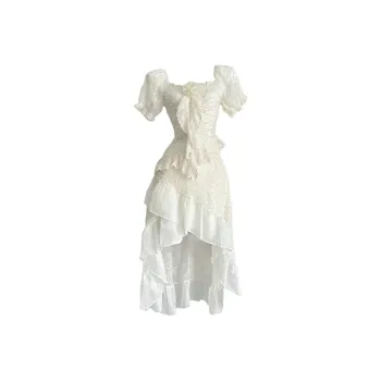 PLANE DRIFT Short Sleeved Dresses Women's Apricot