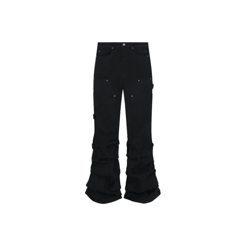 WE11DONE Wave Boyfriend Jeans-0