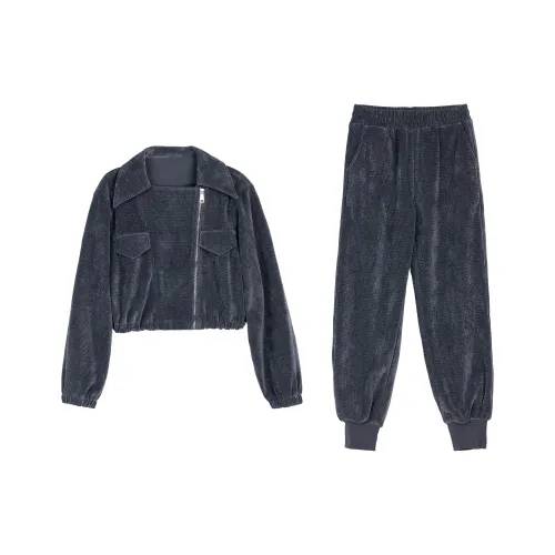 Leather Cat Set Spring And Autumn Women's Gray