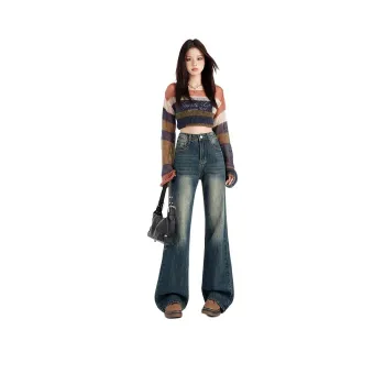 LIGEMAN Jeans Women's Vintage Blue