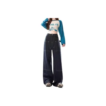 Ordifen Jeans Women's Dark Blue