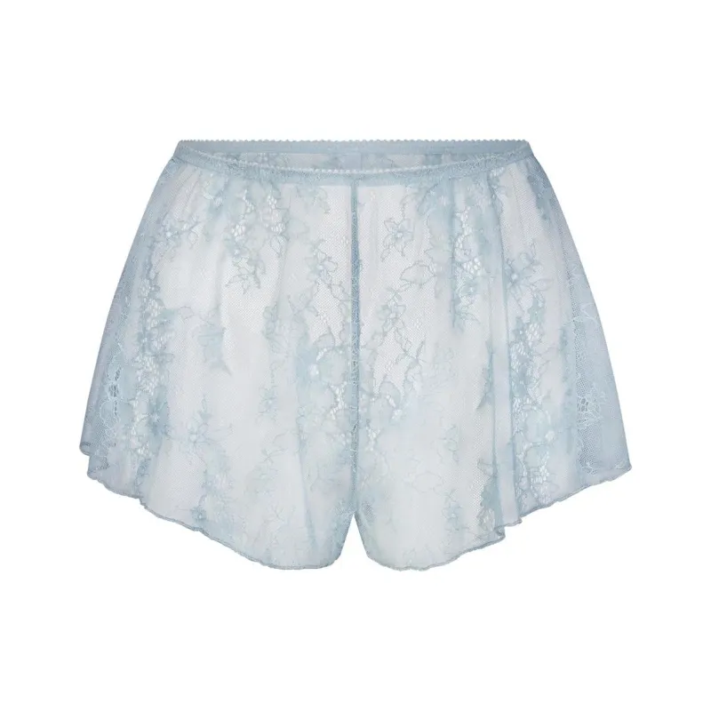 SKIMS ULTRA FINE LACE TAP SHORT Casual Shorts Women's DENIM/Denim-0