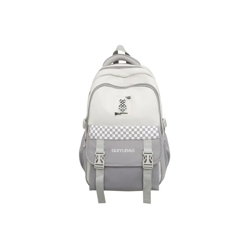 H YXIANG Nylon Backpack Unisex Multicolor-4