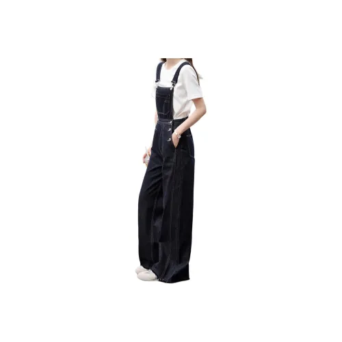Mo Han Yi Mei Overalls Women's Dark Blue