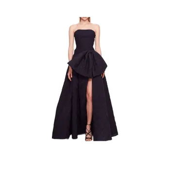 Marchesa Notte Oversize-bow Strapless Gown