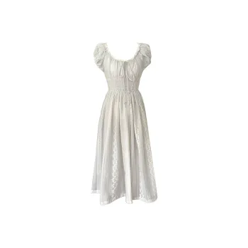 PAZZO Short Sleeved Dress Women's South French Estate Blue