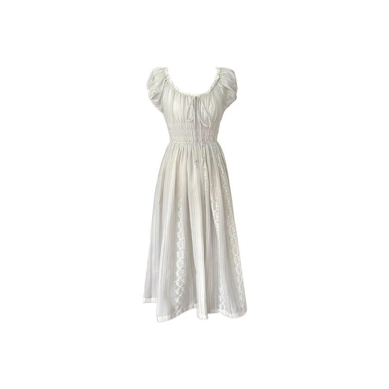 PAZZO Short Sleeved Dress Women's South French Estate Blue-0