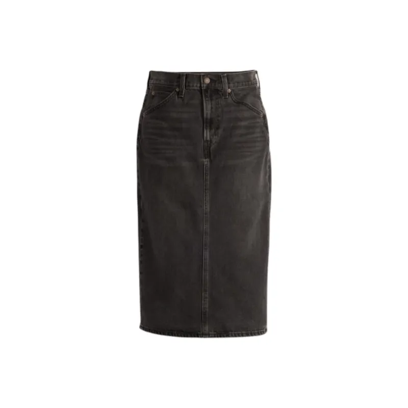 Levi's Denim Long Skirts Women's Black-0