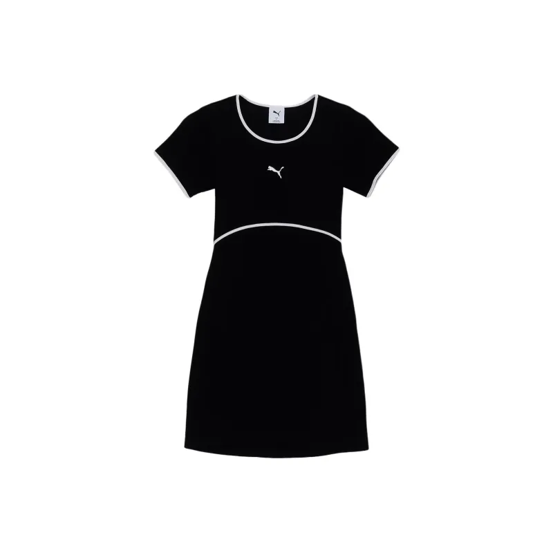 PUMA Short Sleeved Dress Women's Black-0