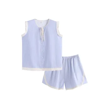 Wabi Town Pajama Set Women's Blue